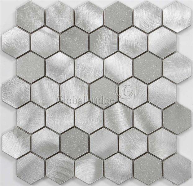 aluminum mosaic backsplash