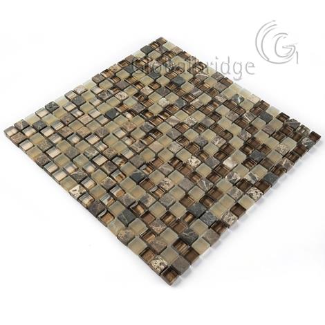 Sparkle Crystal Glass Mosaic Tile Mix Stone Interior Wall Mosaic Tile