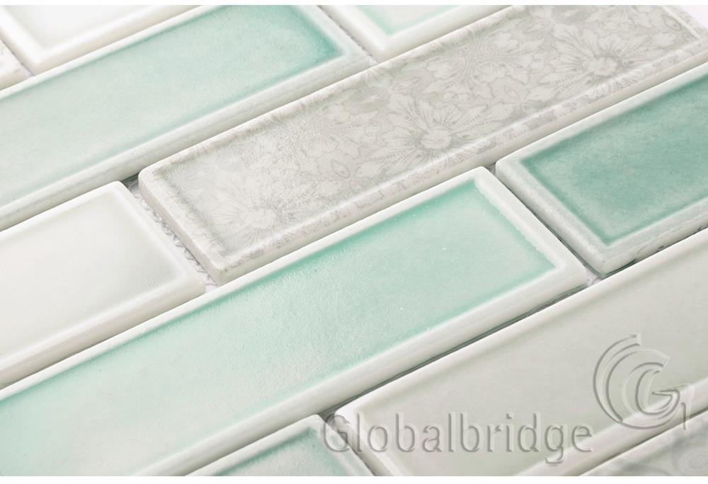 Crystal Glazed Bathroom Recycle Glass Mosaic