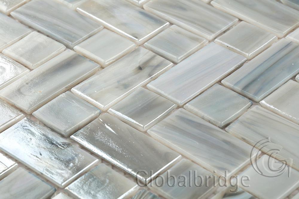 Glass wall tile kitchen backsplash