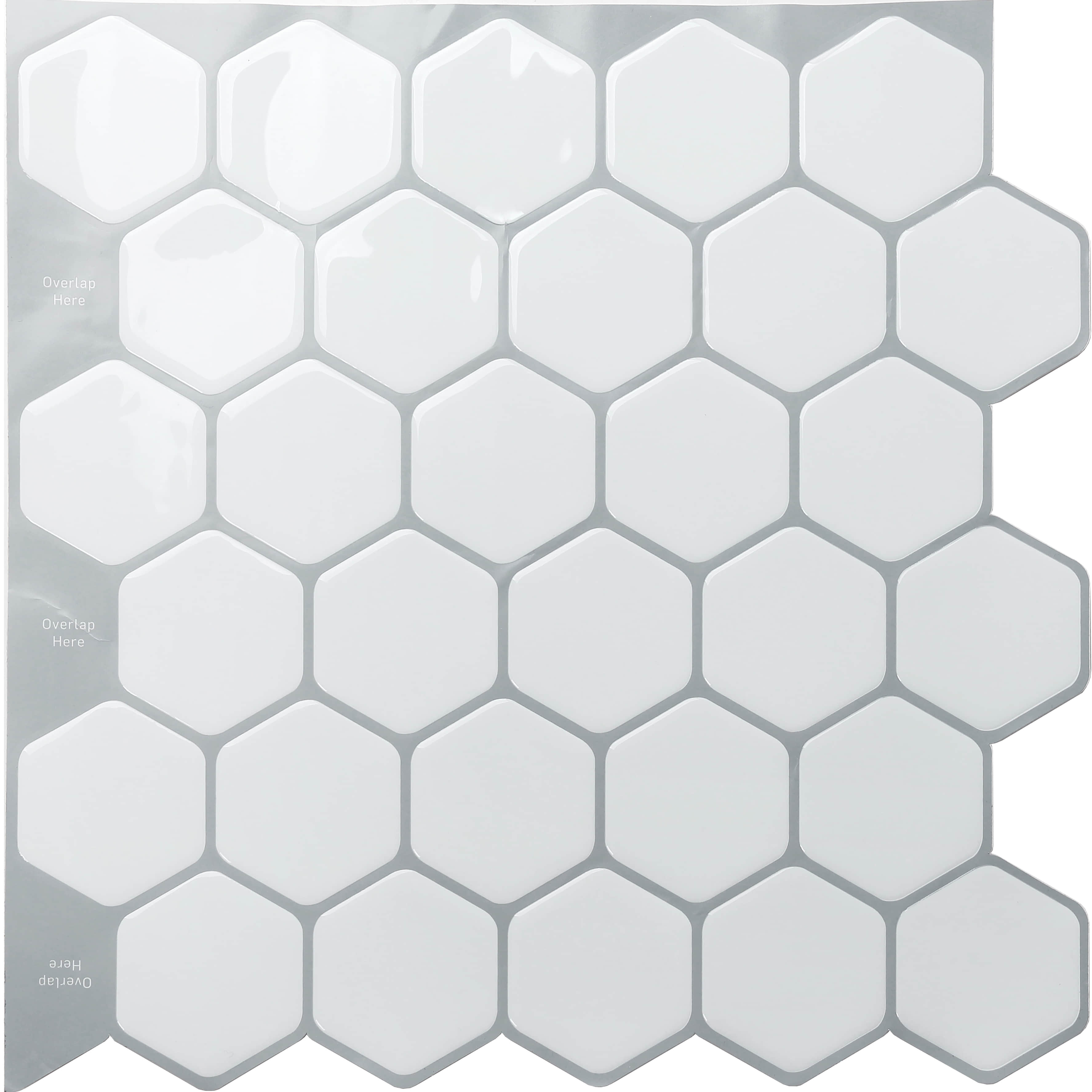 Hexagon Vinyl Mosaic tile Sheet for Walls