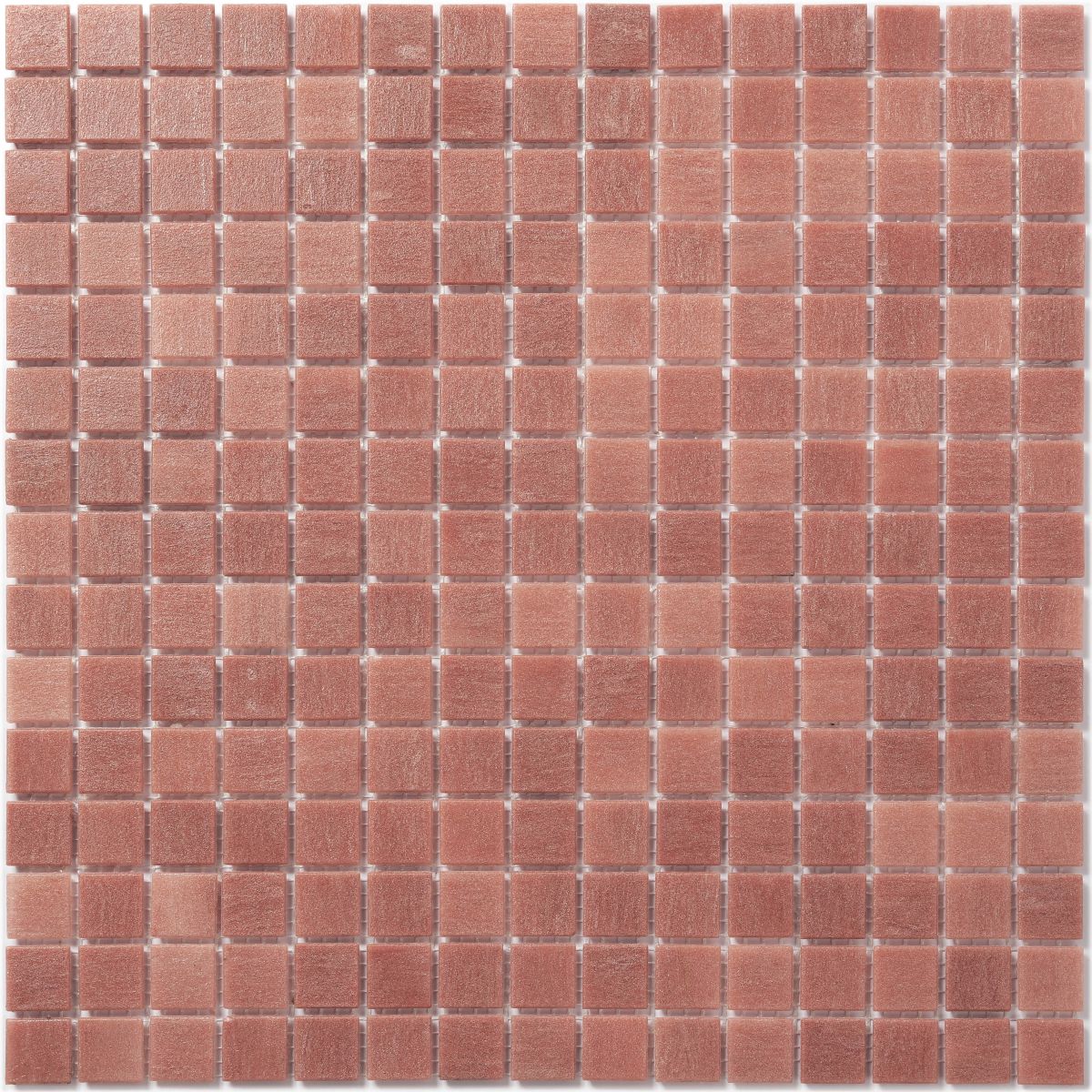 Hot-melt Peach Red Glass Mosaic Tile 