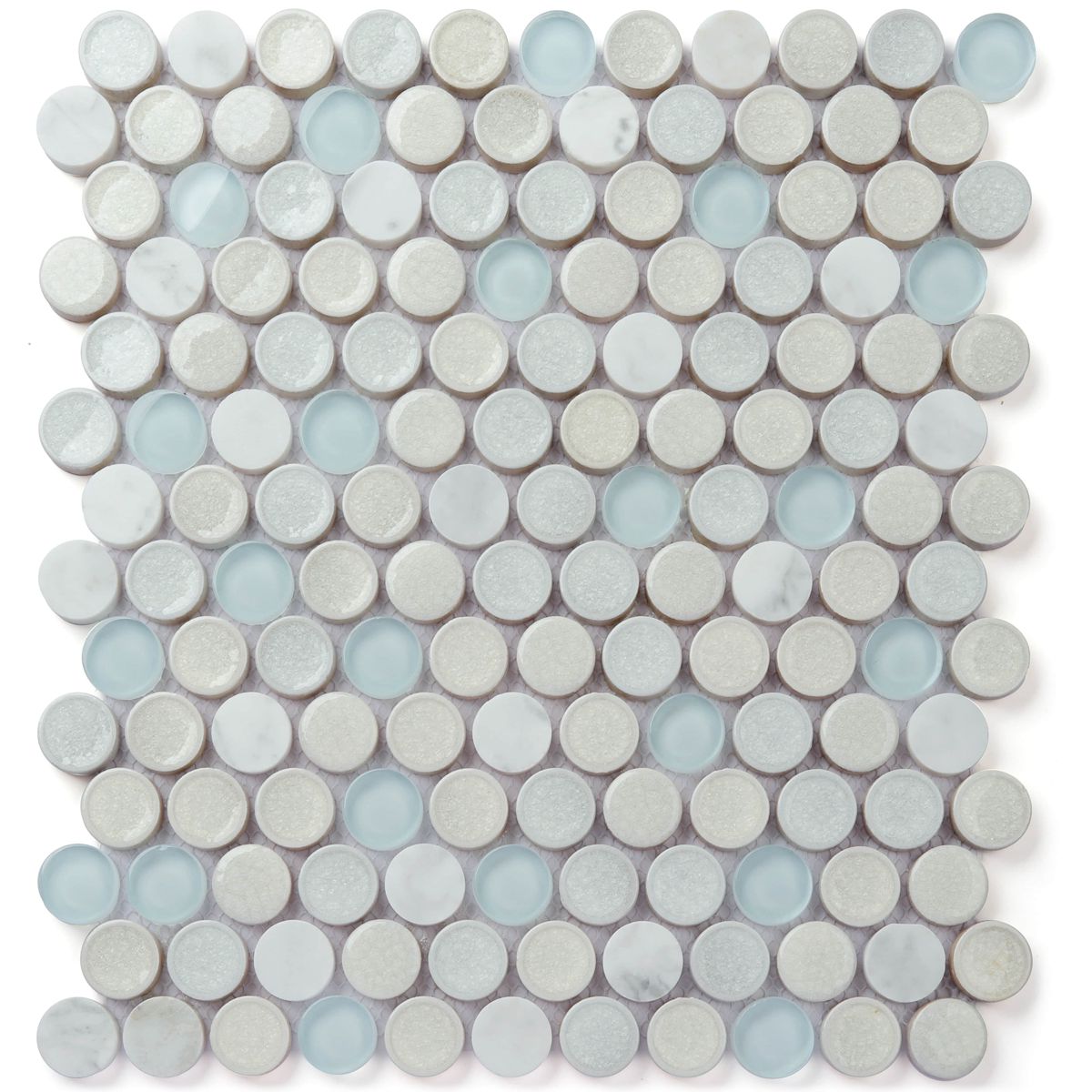 Glass ceramic mosaic backsplash wall tile