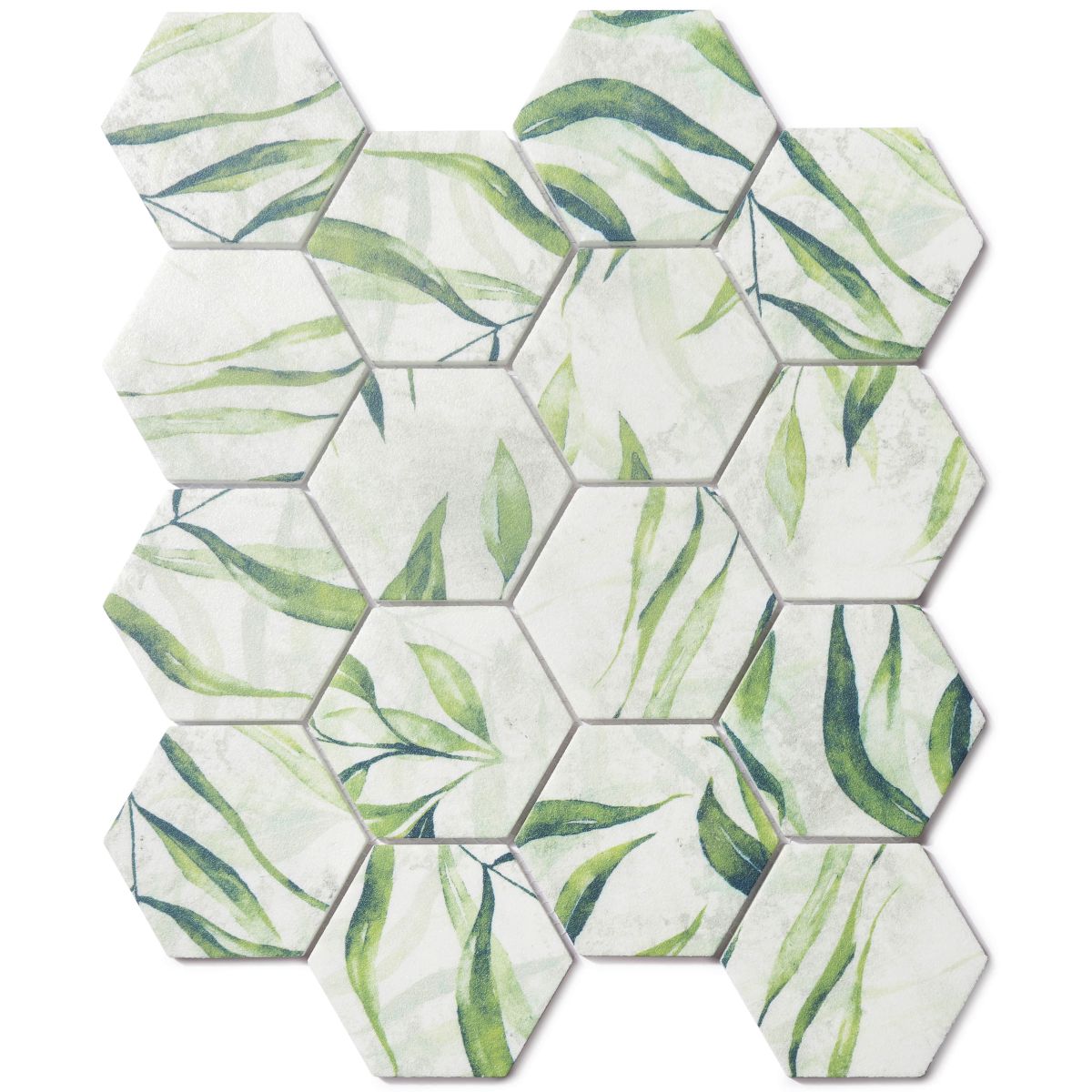 Printed Enamel-Herb-Hexagon 