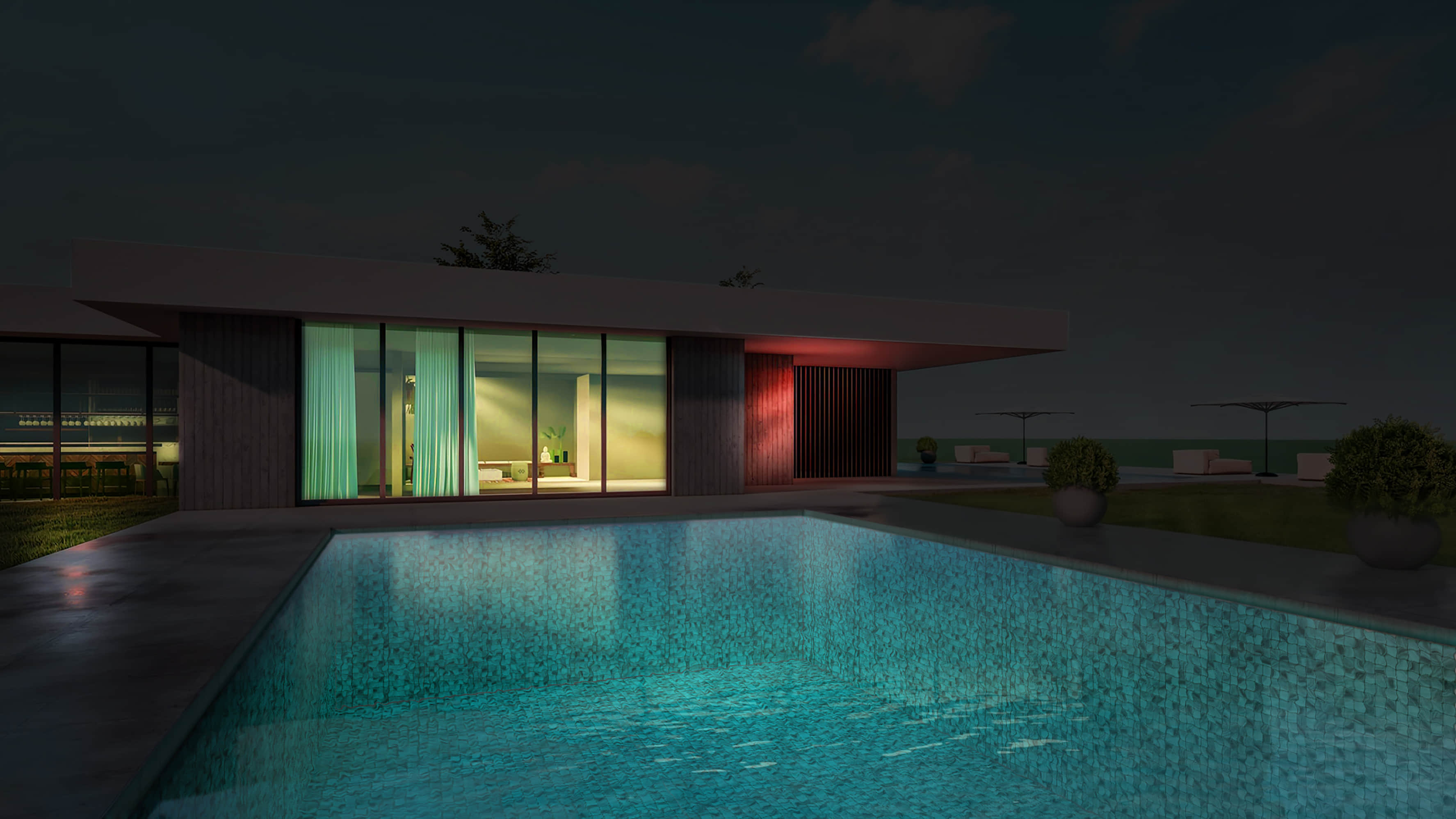 Shinning In The Dark Night：Luminous Glass Mosaic