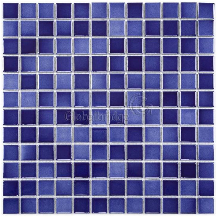 Blue Porcelain Bathroom Mosaic Tile