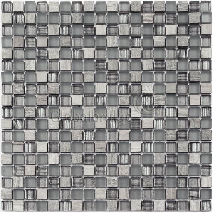 Sparkle Glass Mix Stone Interior Wall Mosaic Tile
