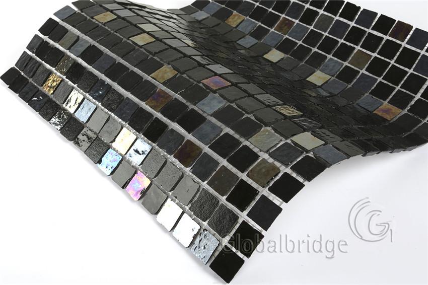 black glass mosaic