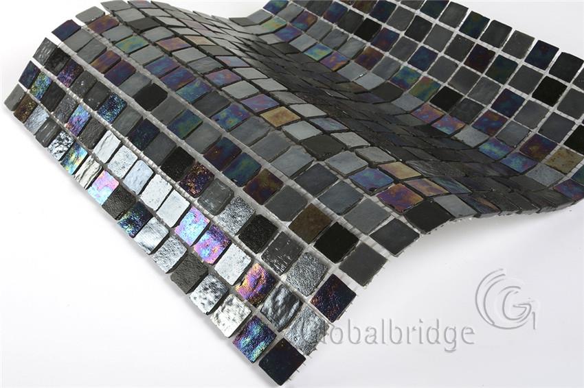 iridescent glass mosaic