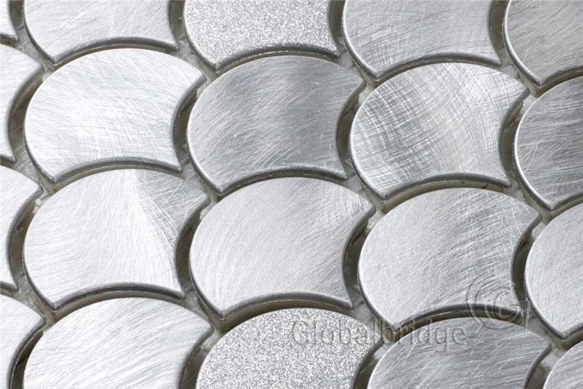 fish scale metal wall tile