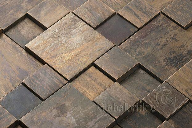 copper mosaic tiles