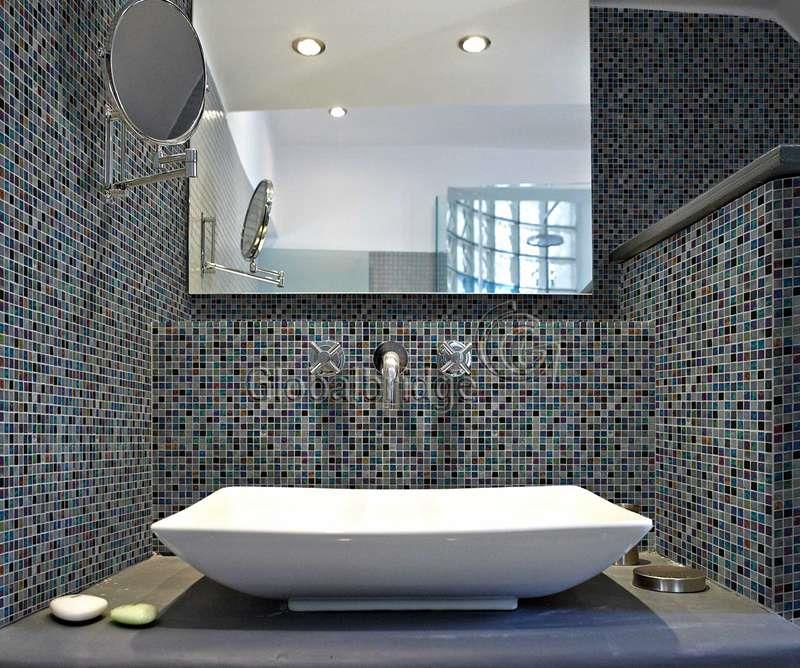 Stable Glass Mosaic Living Room Wall Tile