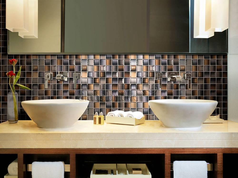 Cold Spray Bathroom Wall Glass Mosaic Tile