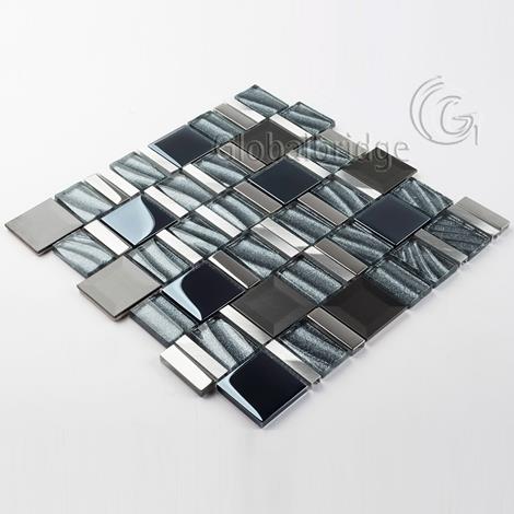 Manufacturer mosaic tile crystal glass for wall mosaic