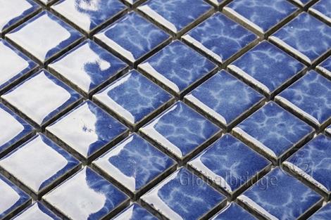 Blue Porcelain Bathroom Mosaic Tile