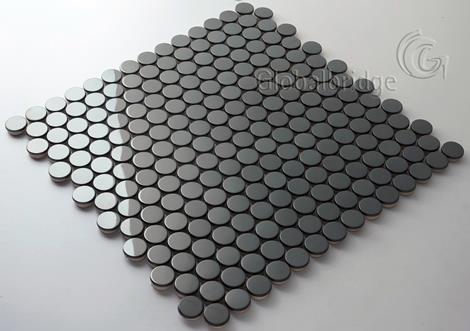 Penny Round Stainless Steel Metal Mosaic