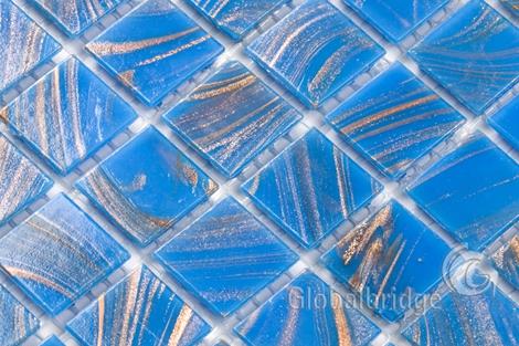 Goldline Bathroom Wall Glass Mosaic Tile