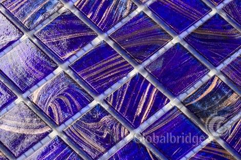 Goldline Bathroom Wall Glass Mosaic Tile