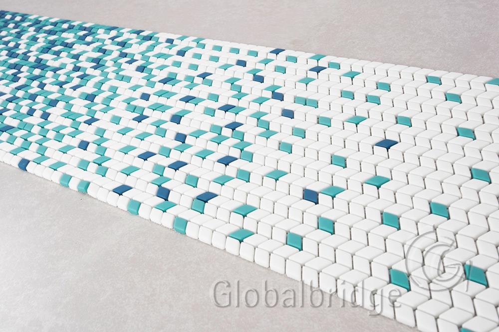 Color Variation Enamel Mosaic Pattern