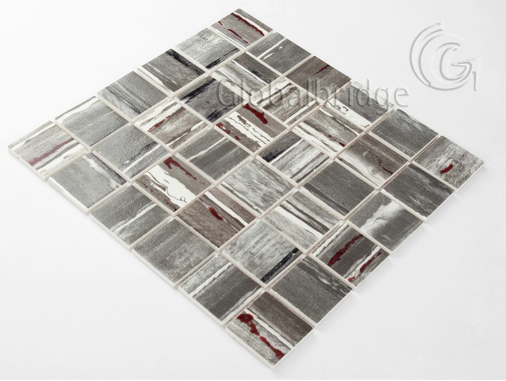 Square Enamel Glass Tile For Wall