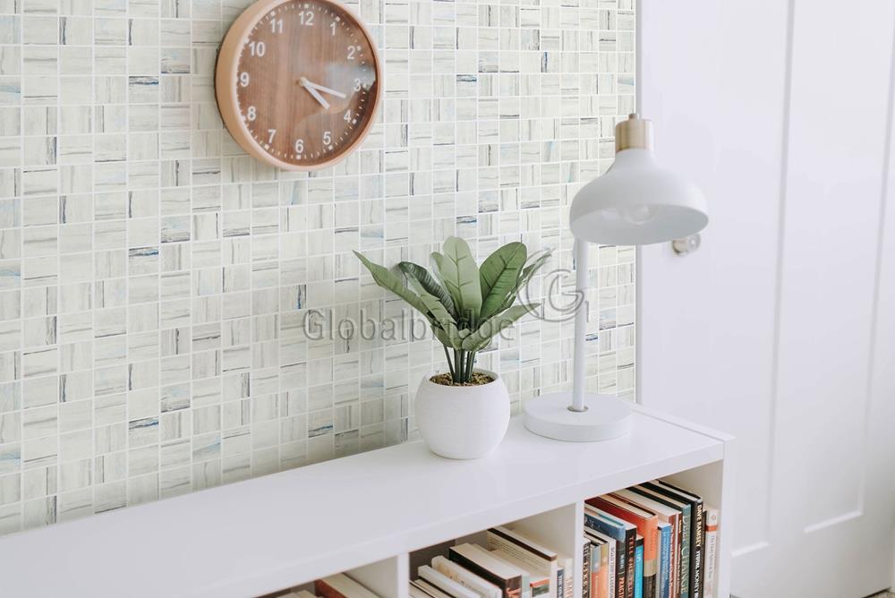 Square Enamel Glass Tile For Wall