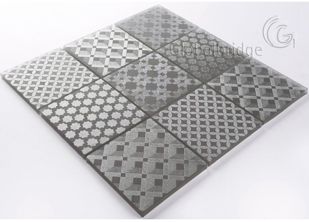 Glass Mosaic Bathroom Wall Tiles