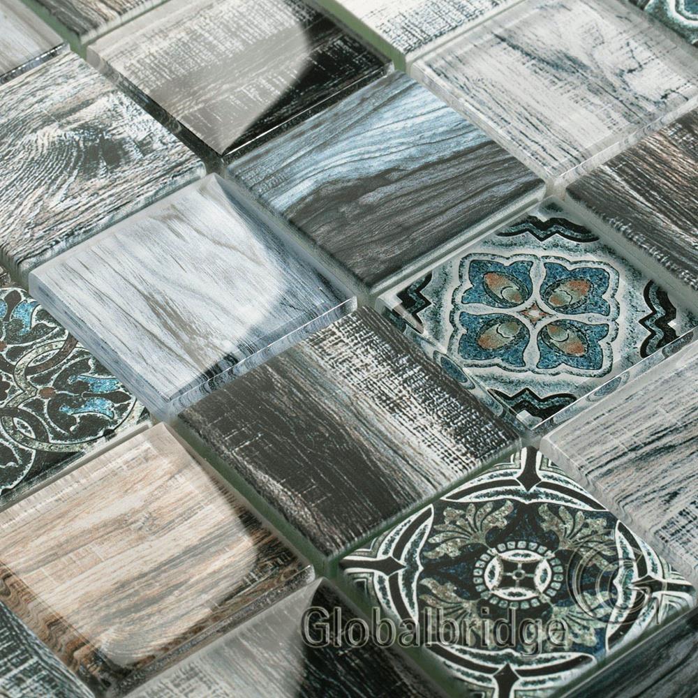 New design crystal glass mosaic tile living room wall mosaics
