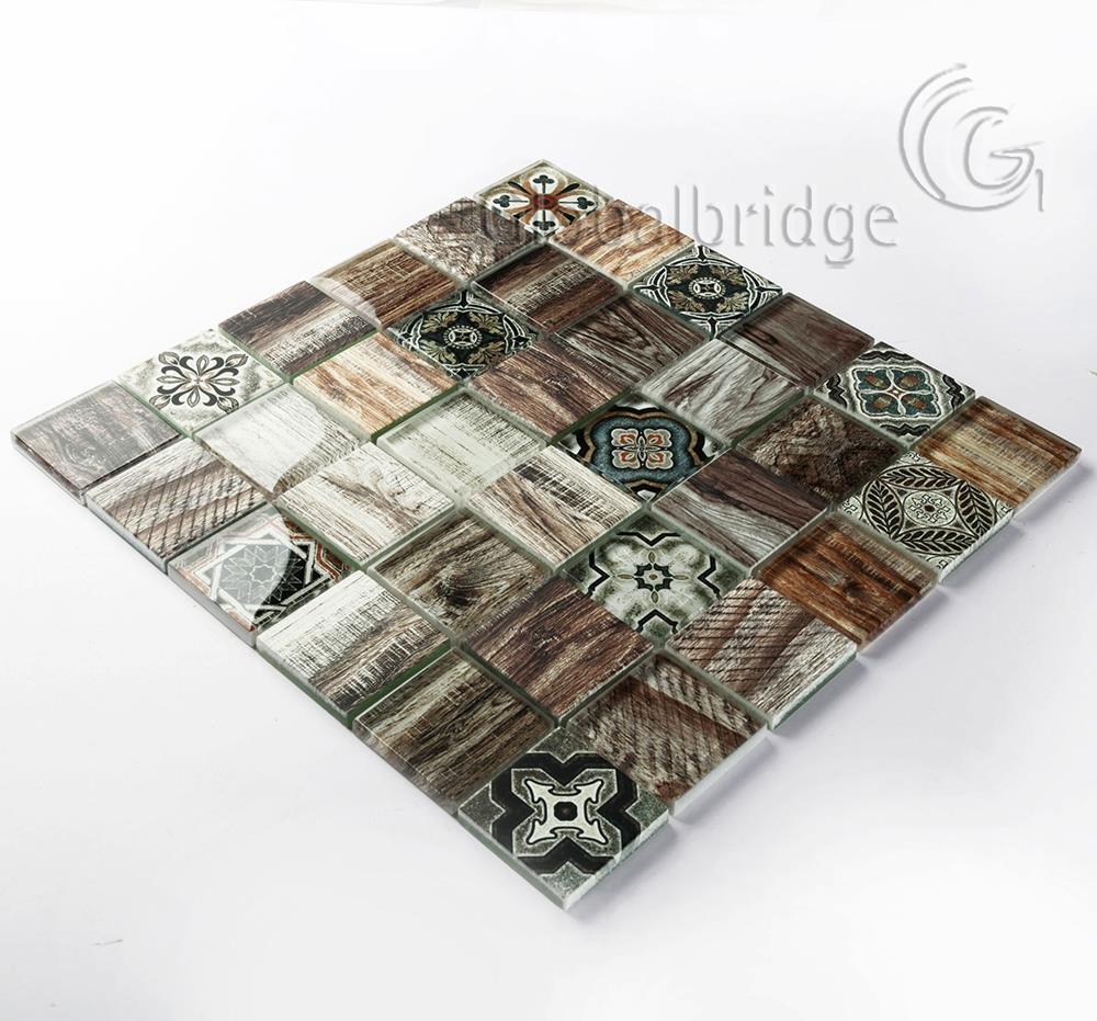 New design crystal glass mosaic tile living room wall mosaics