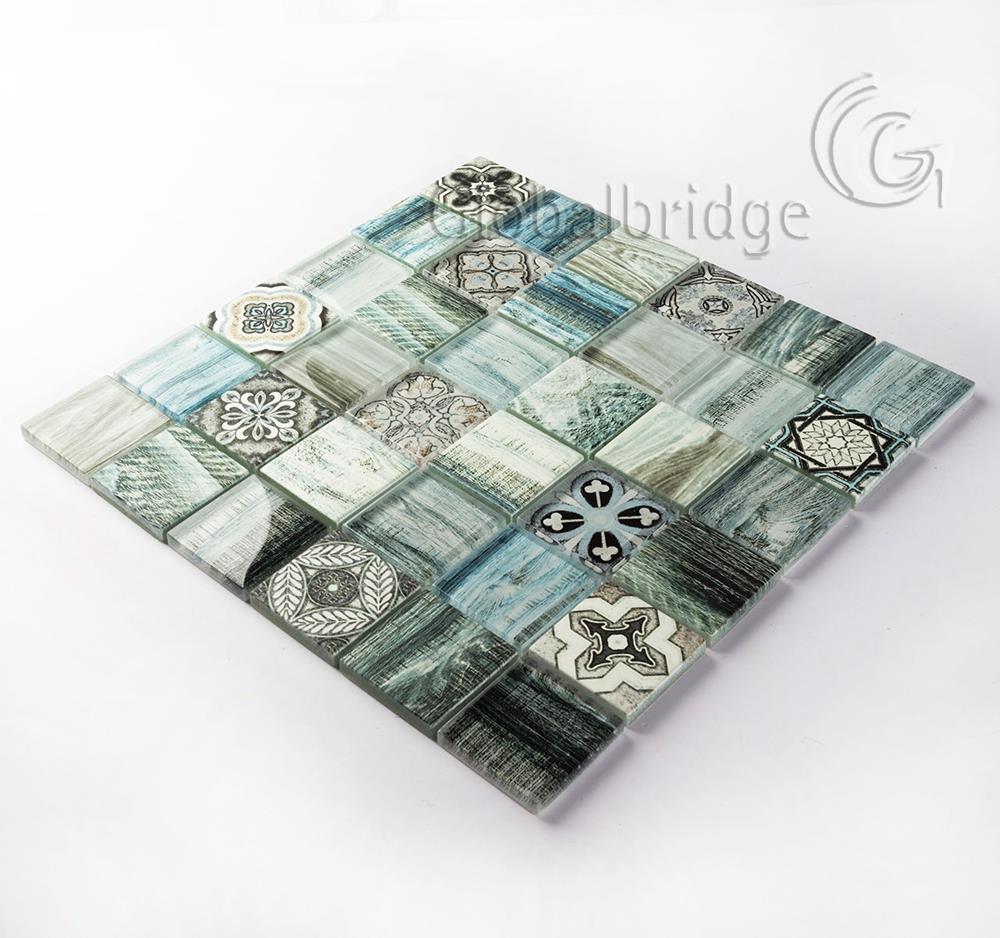 New design crystal glass mosaic tile living room wall mosaics