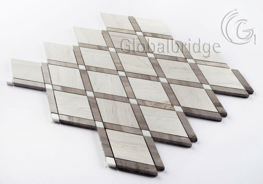 Wholesale marble floor tiles Design Bathroom Wall Tile Marble Stone Mosaic Tile