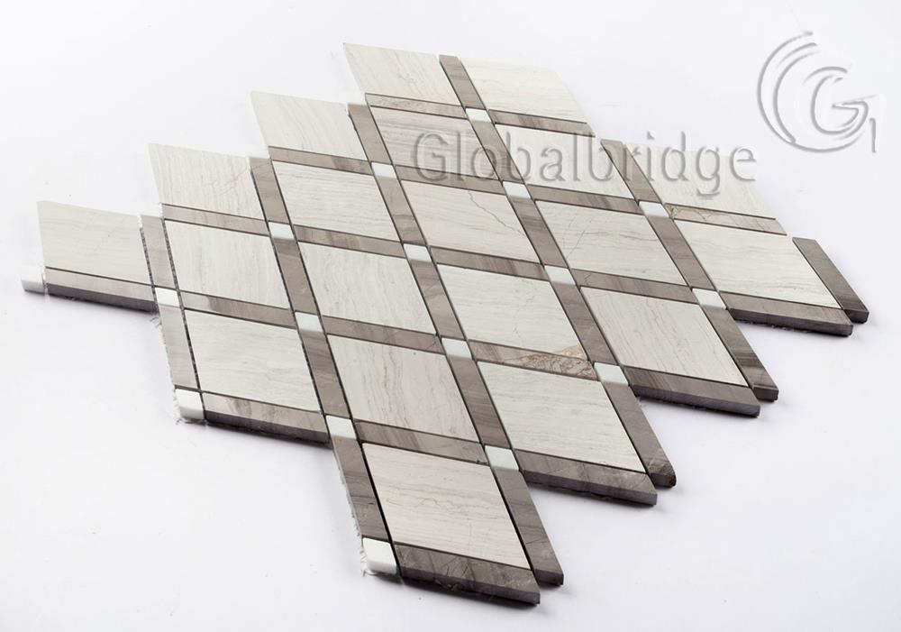 Wholesale marble floor tiles Design Bathroom Wall Tile Marble Stone Mosaic Tile