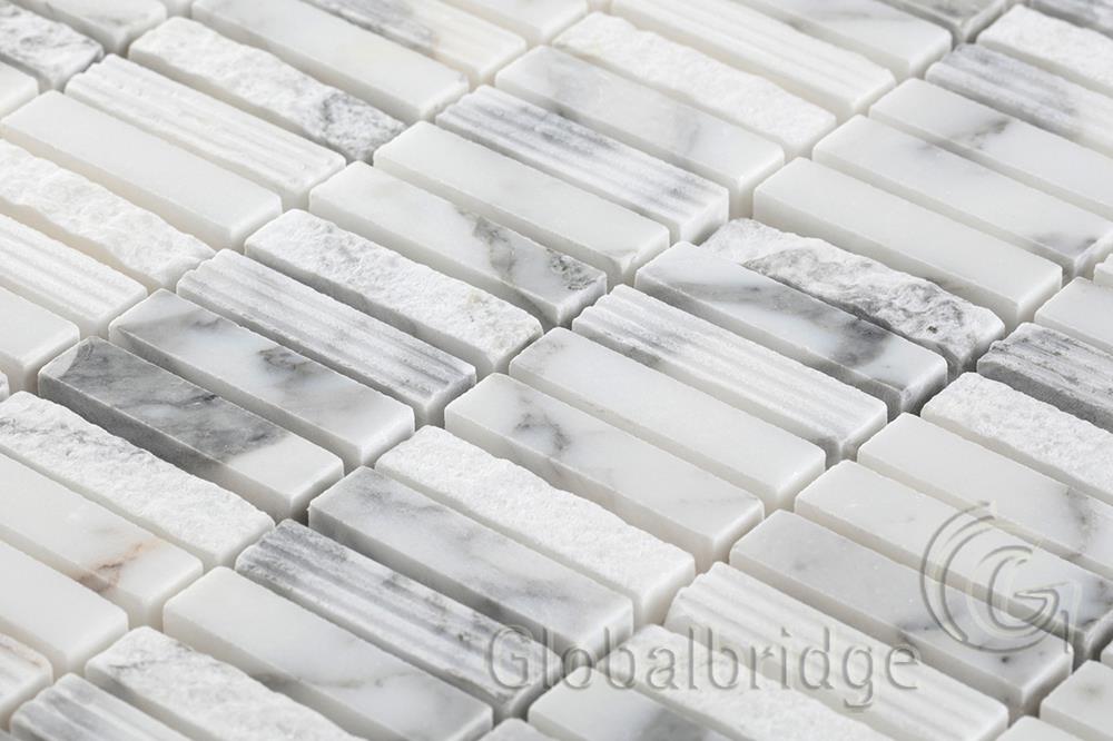 Natural stone mosaic tiles