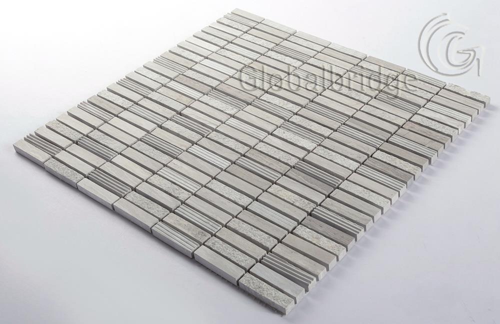 Natural stone mosaic tiles