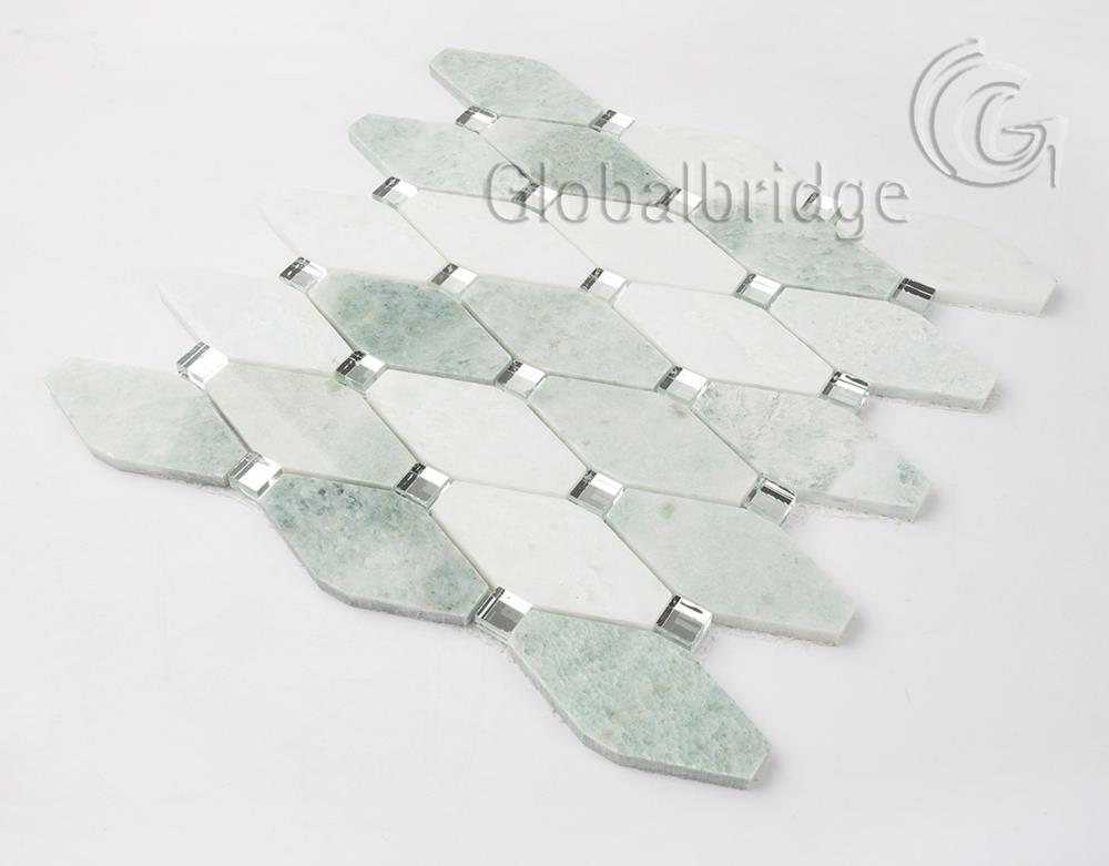 Glass mix stone mosaic tiles wall decor