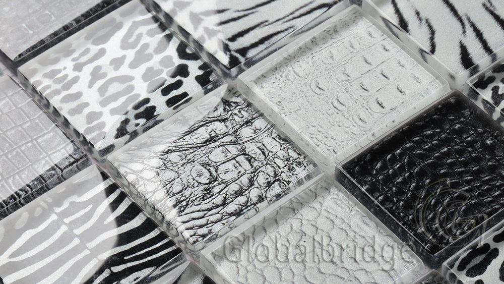 Inkjet Crystal Glass Mosaic Tile