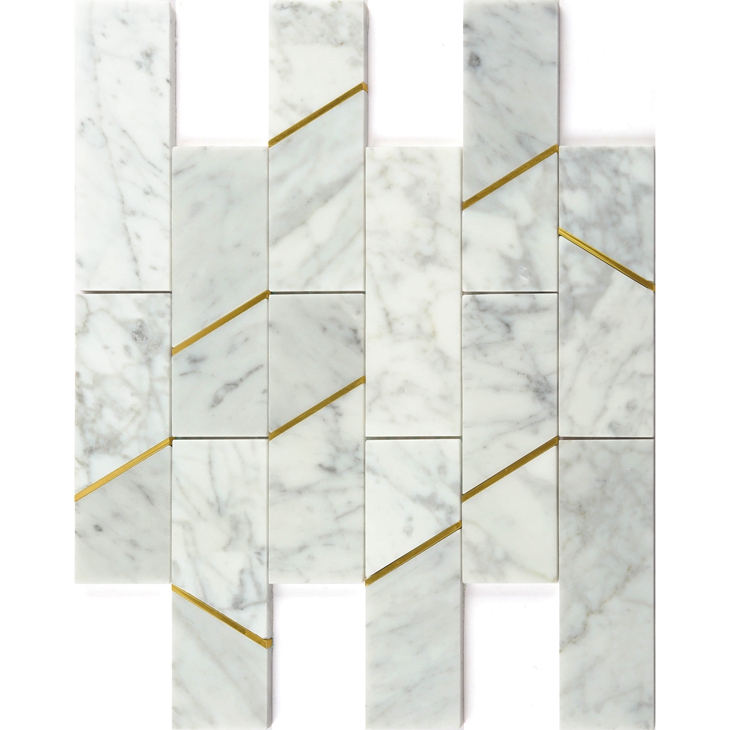 Nature Engraving stone mosaic wall tile