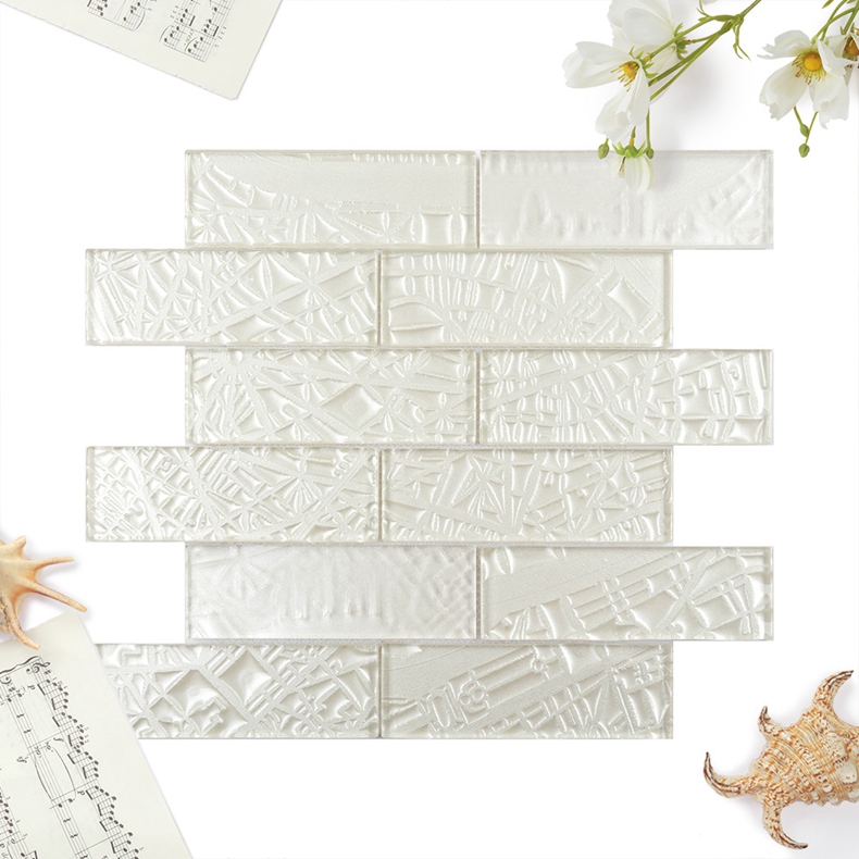 Nature Engraving stone mosaic wall tile