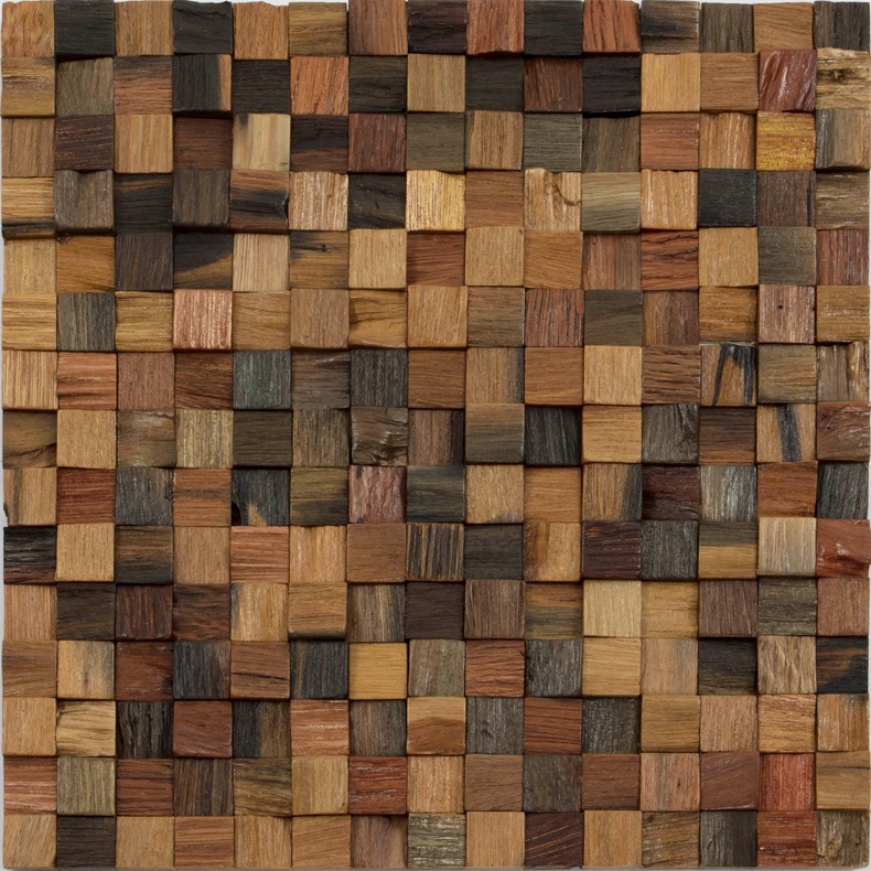 Antique Panel Wood Mosaic