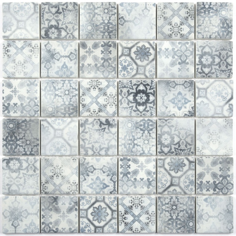 Inkjet patterned wall tiles bathroom