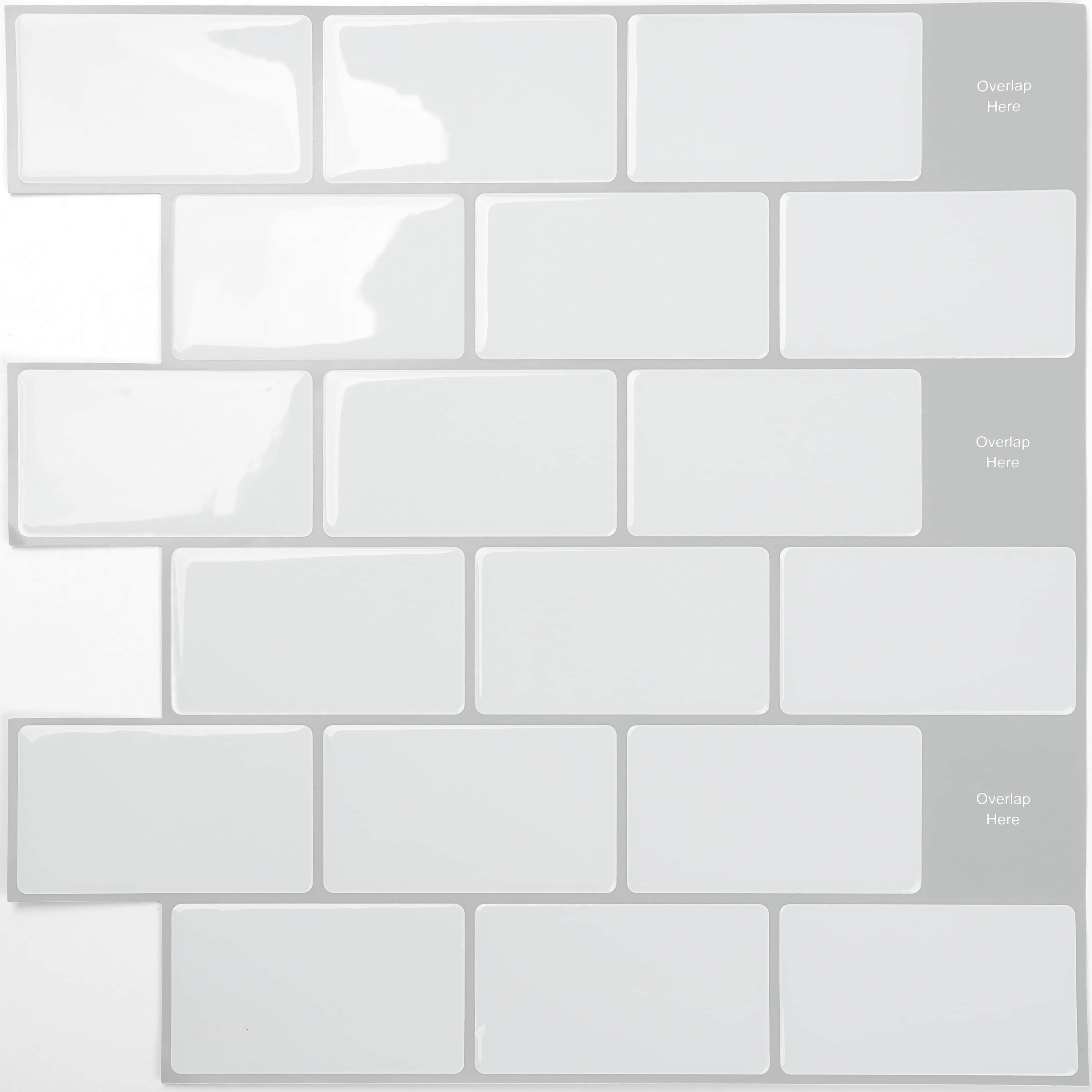  Kitchen Mosaic Tile Backsplash Self-adhesive