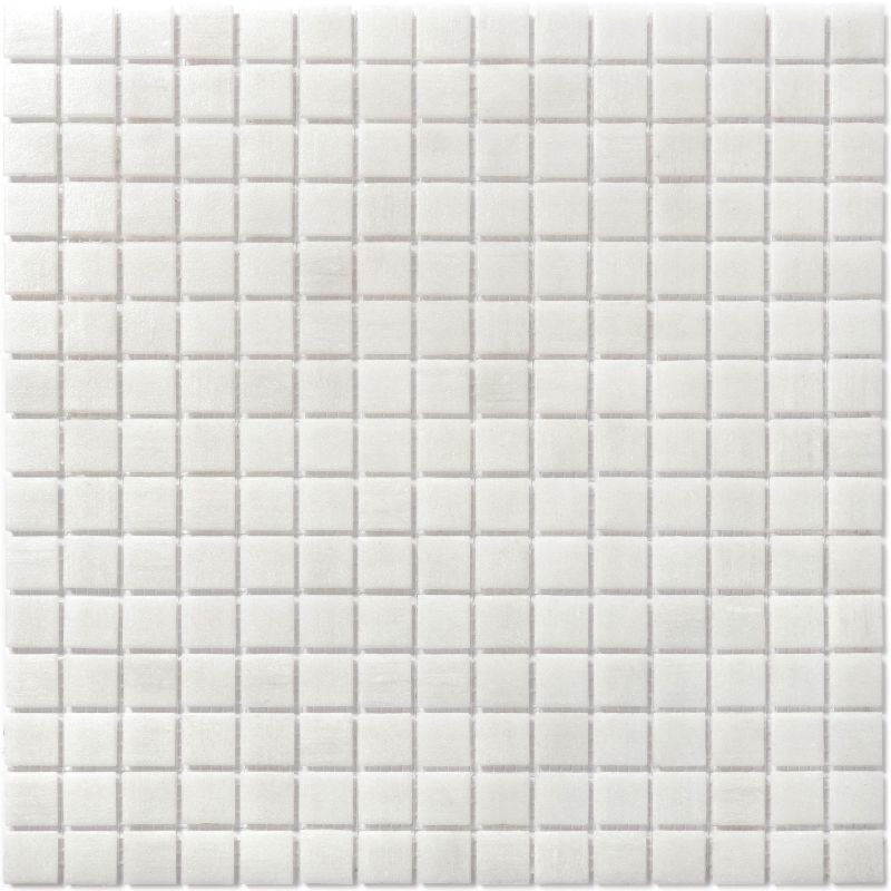 Firing Hot Melted Texture Glass Square white Mosaic Tile 
