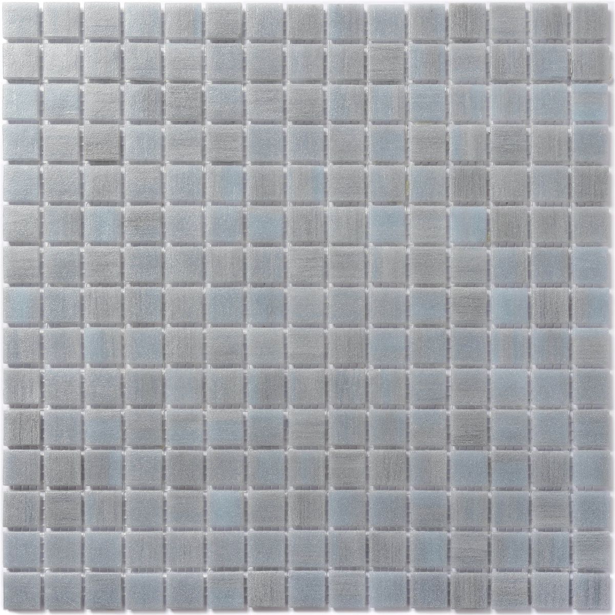 Hot-Melted Texture Fine Moss Glass Square Dark Grey Mosaic Tile 