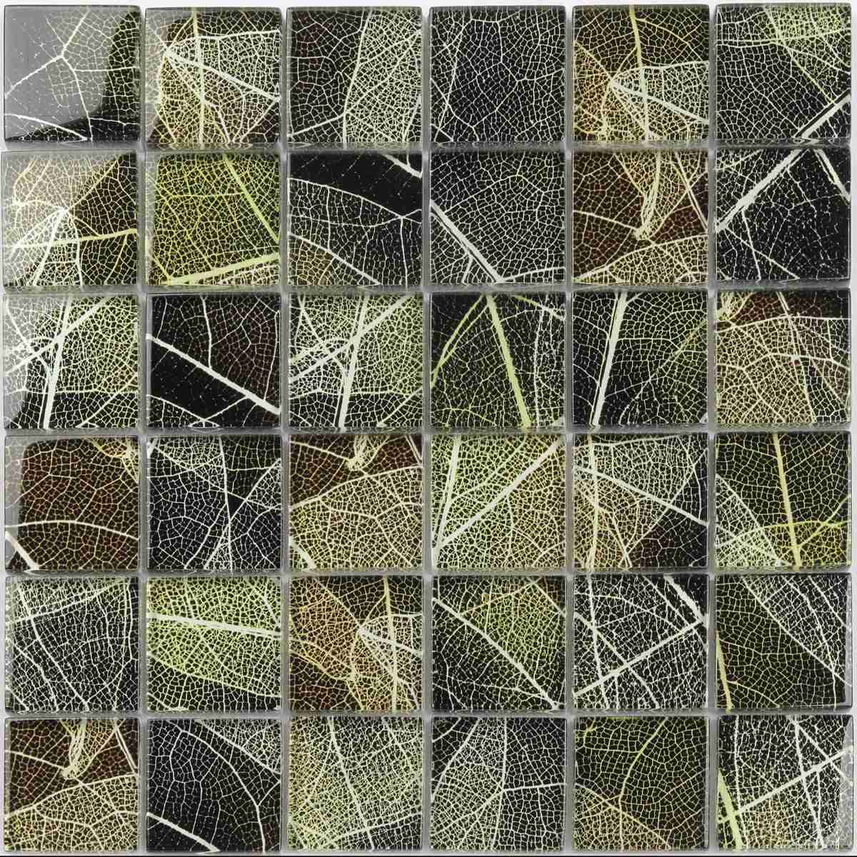 Luxury inkjet glass tile pattern