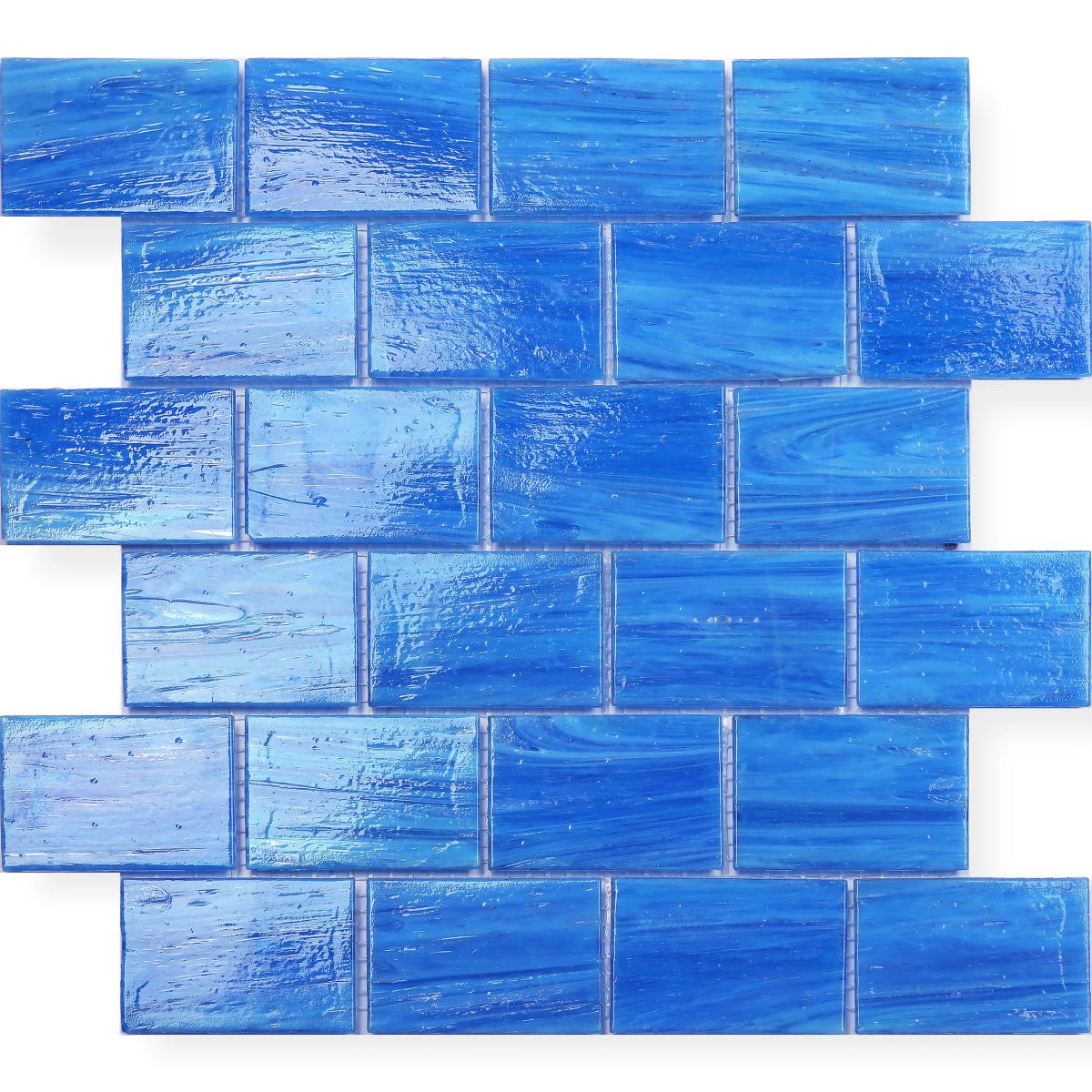 Brick Shape Glass Mosaic Pool Tile