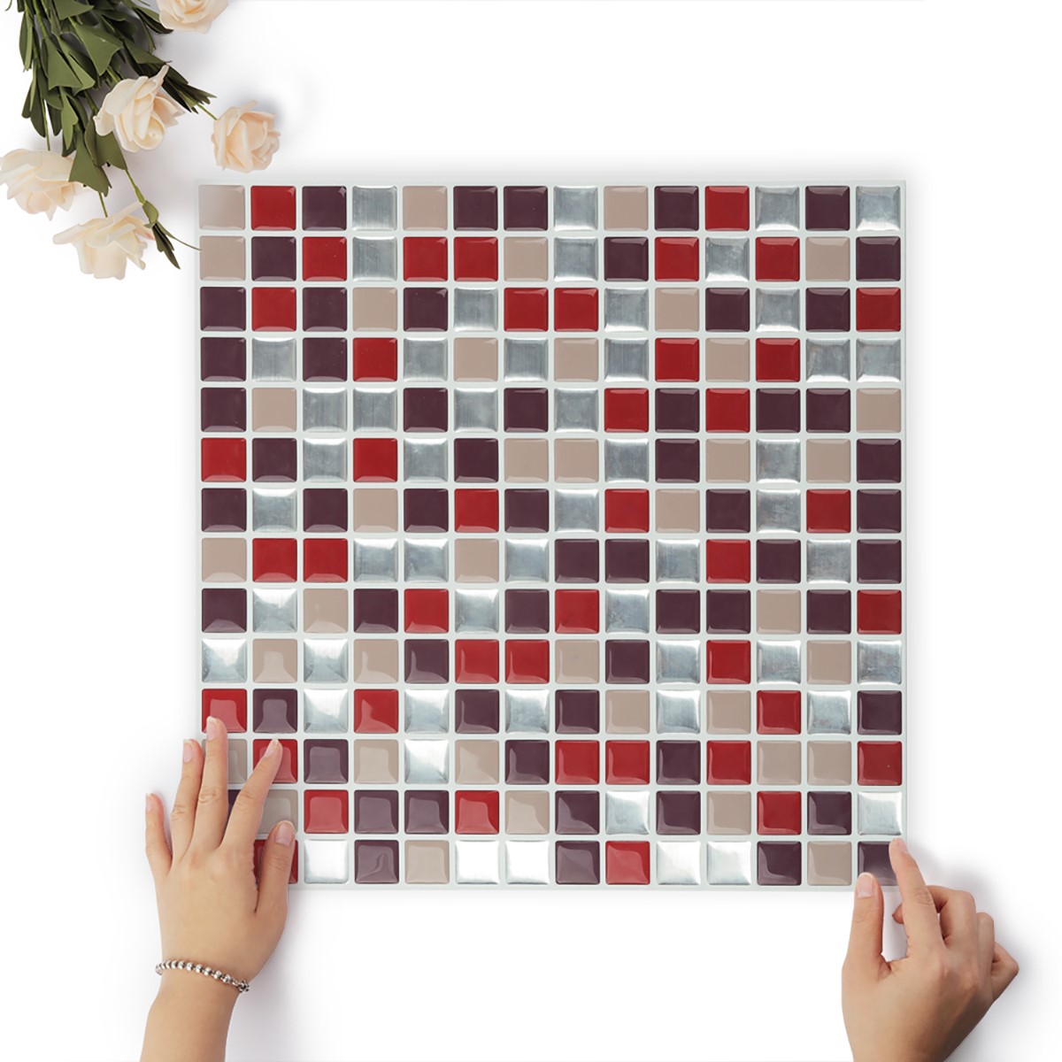 Nature Engraving stone mosaic wall tile