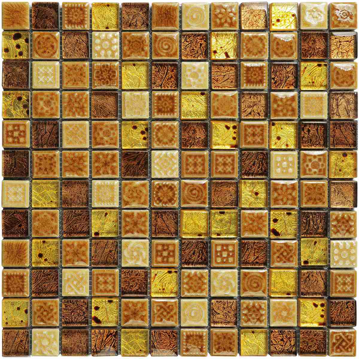 Glass mix ceramic kitchen backsplash tile