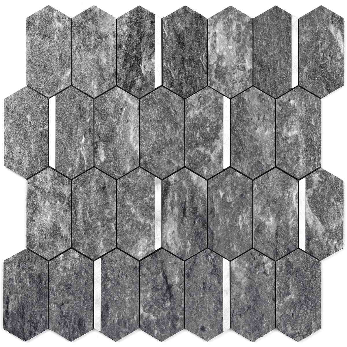 Hexagon mosaic  wall tiles design