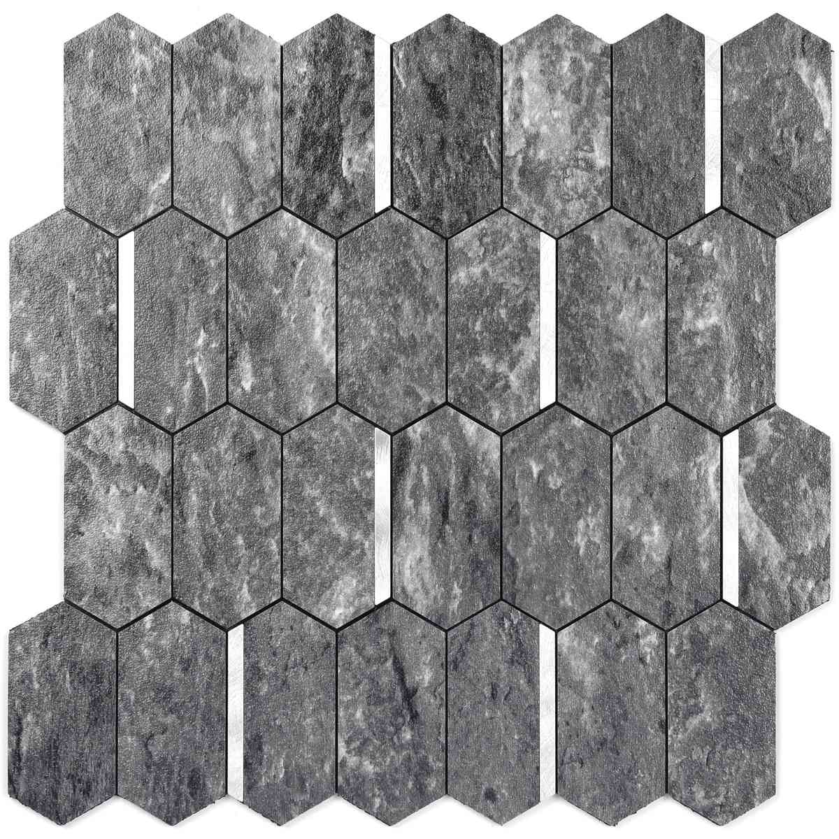 Nature Engraving stone mosaic wall tile