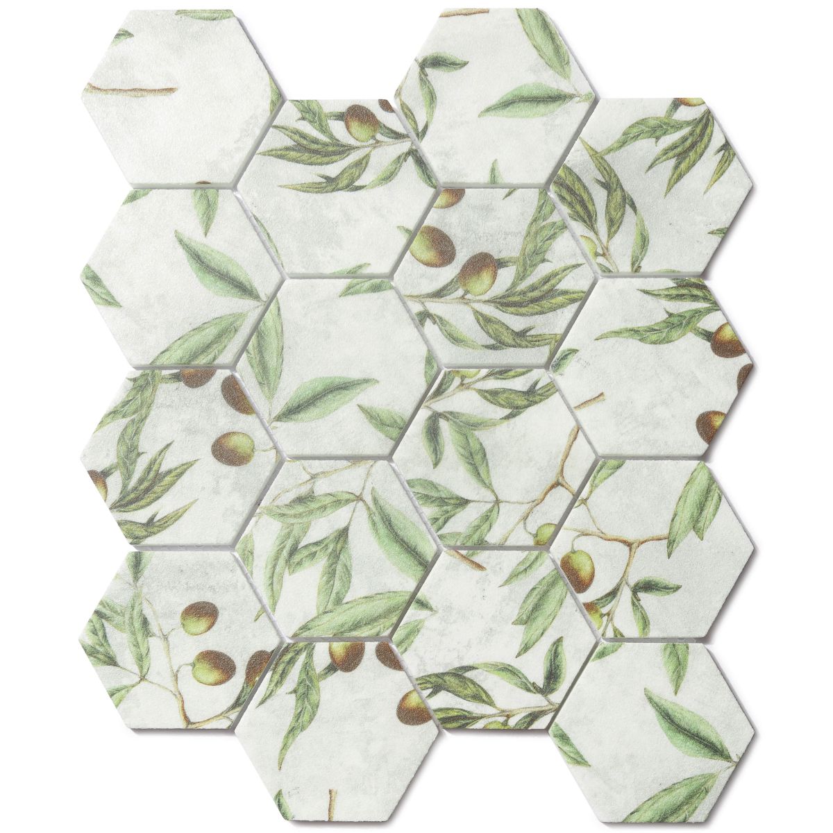 Printed Enamel-Herb-Hexagon 