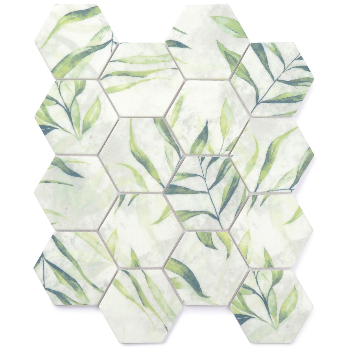 Printed Enamel-Herb-Hexagon 